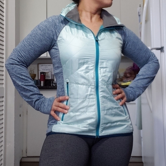 TITLE NINE Quilted Full-Zip Jacket, Color Turquoise, Size S - Picture 1 of 17